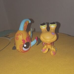 (Lps) littlest pet shop fish and matching hermit crab